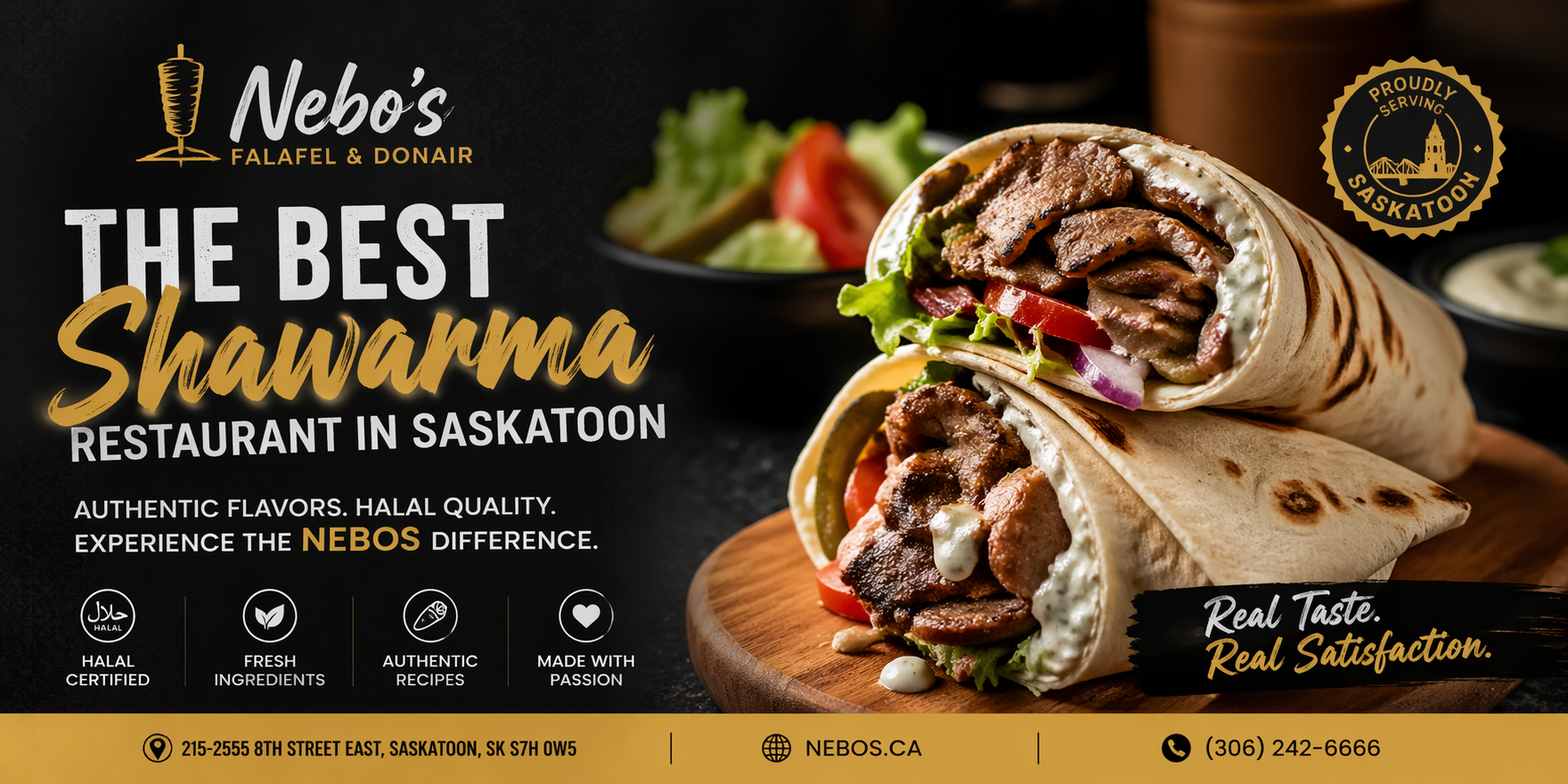 Best Arabic Shawarma &amp; Halal Food in Saskatoon | Nebos Falafel