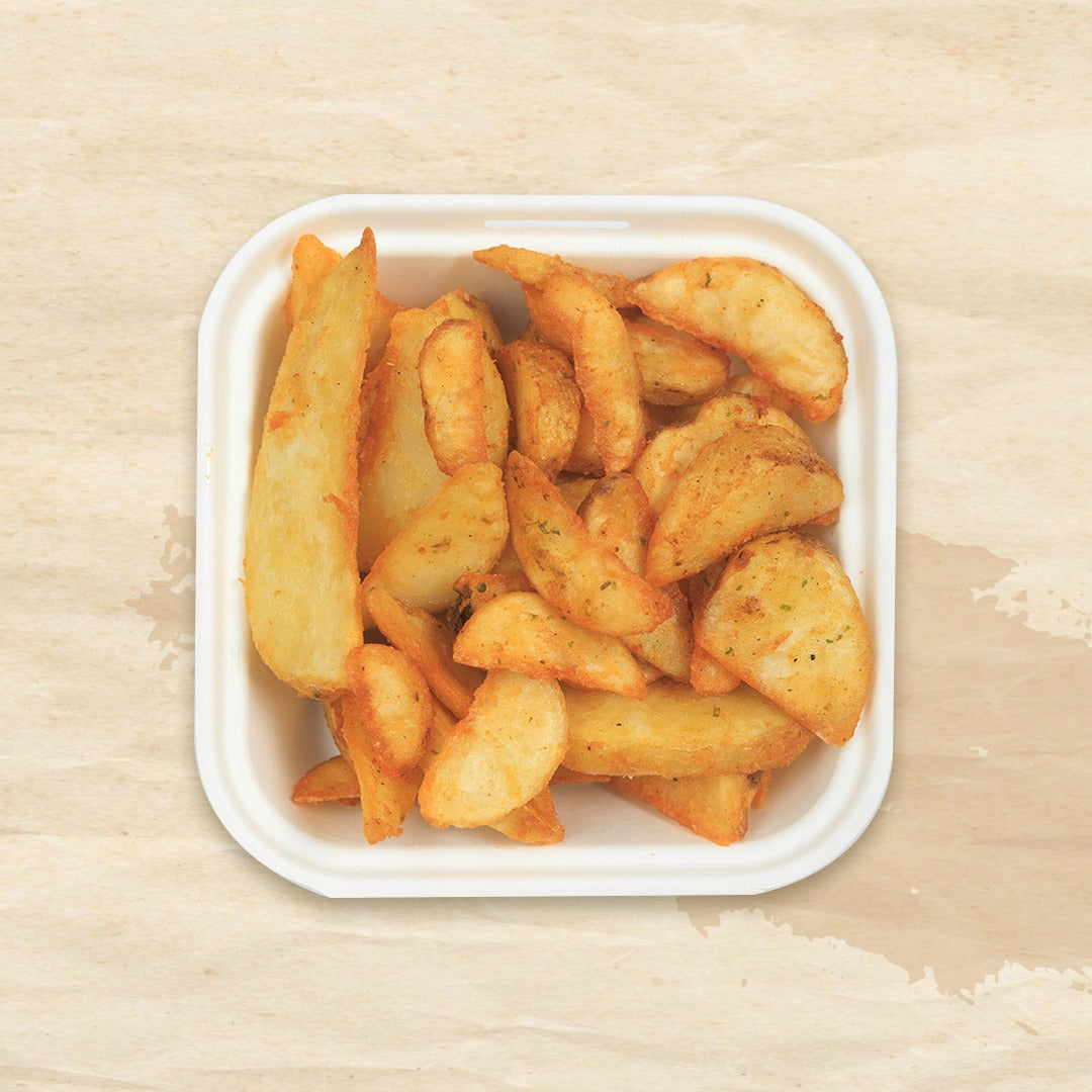 Garlic Wedges Fried Potatoes